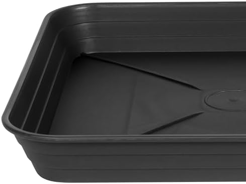 3 Pack Square Plant Saucer Tray 20 inch, Heavy Duty Plastic Plant Saucers for Indoors Outdoor, Flower Plant Drip Trays for Pots, Square Seed Starting Tray, Seedling Growing Trays - Image 3
