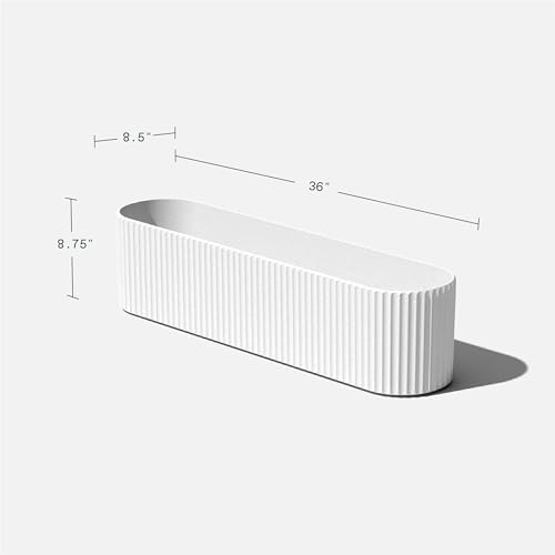 Veradek Demi Series Window Box Planter - Round Outdoor Planter - Image 2
