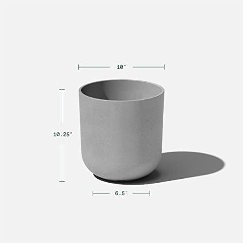 Veradek Mason Series Lima Planter & Drip Tray - Large Round Outdoor Planter - Image 3