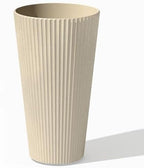 Veradek Demi Series Tall Planter - Tall Tapered Outdoor Planter with Shelf by VeradekOutdoor