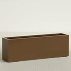 Greenline Leo Tall Rectangular Fiberglass Planter, Outdoor Planter Box by GreenlinePlanters