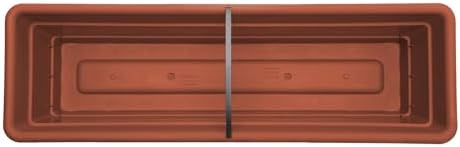 Bloem Dura Cotta 18" Plastic Window Box Planter, Terra Cotta, 3-Pack - Image 6