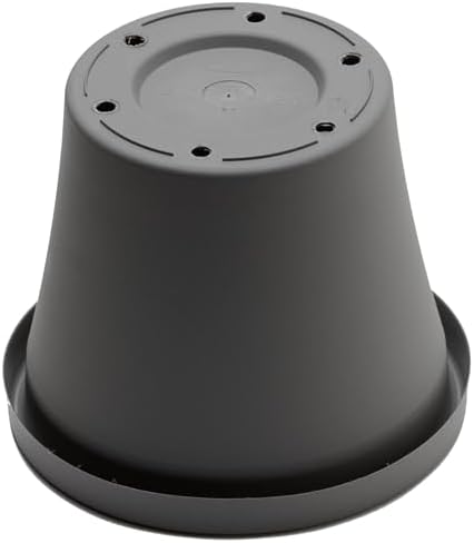 Bloem Terra 16" Plastic Planter, 8 Gallon, Charcoal, 2-Pack - Image 4