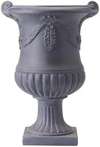 Merax 2 Set 24.8" Elegant MGO Flower Urn Planter, Black - Image 3