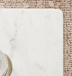Kate and Laurel Quinley Modern Square Marble Drink Table, 10 x 10 x 22, White Marble and Gray Gunmetal, Contemporary Marble Pedestal Table for Use as Living Room Plant Stand or Bedroom Mini Table - Image 6