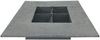 Modern Home Living Wall Galvanized Steel/Zinc Succulent Planter, Wall Mounted Garden Pocket Planter (4 Pocket, Aged Zinc) - Image 3