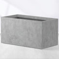 Kante Modern Rectangular Pale Gray Concrete Planter 23" L 12" H 12" W by Unknown