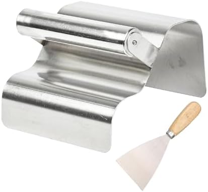 Landscape Curb Trowel, Stainless Steel Concrete Curbing Tool with Handle, Wave Edge for Garden Lawn Edging - Image 7