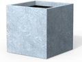 Kante 12" Square Concrete Planter, Blue Gray Modern Pot, Indoor Outdoor by Unknown