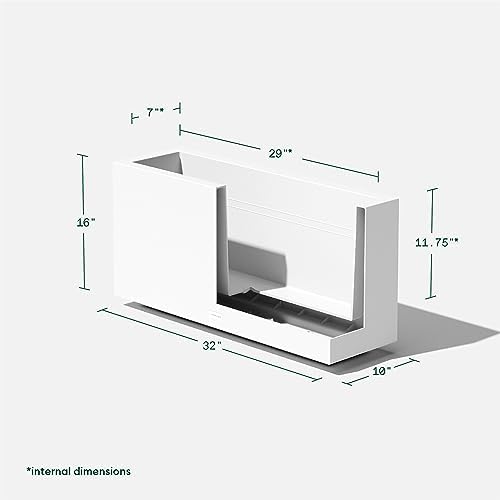 Veradek Block Series Long Box Planter - Rectangular Outdoor Planter - Image 3