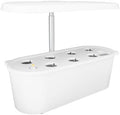 Hydroponics Growing System, 7 Pods Indoor Garden, Germination Kit with 24W LED Light, Pump System, Automatic Timer, Water Cycle, Smart Modes for Home Kitchen Gardening (White) by Unknown