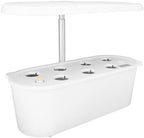Hydroponics Growing System, 7 Pods Indoor Garden, Germination Kit with 24W LED Light, Pump System, Automatic Timer, Water Cycle, Smart Modes for Home Kitchen Gardening (White) by Unknown