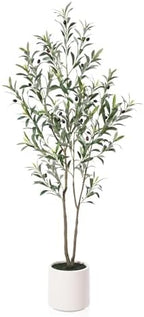 LOMANTO Artificial Olive Trees, 5 ft Tall Fake Olive Trees for Indoor by LOMANTO