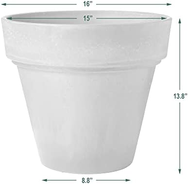 PSW Arcadia Garden Products OT41C Traditional Pot, 16 by 13.5-Inch, Chocolate - Image 4