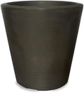 Crescent Garden Madison Planter– Weather-Resistant, Double Walled Indoor/Outdoor Plant Pot with Drain Hole – Durable All-Season Flower Container, 14" W (Old Bronze) by CrescentGarden