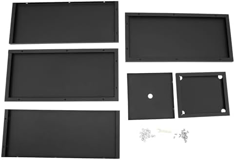 TFCFL Heavy Tall Outdoor Indoor Planter Box Rectangular Large Flowerpot with Removable Insert Shelf,Tall Metal Planter Box for Porch,Garden,Patio,Yard (14x14x30in,Black) - Image 5
