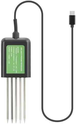 USB Soil Sensor 7 In 1 FOR Smart Soil Tester PH/EC Temperature Humidity Meter,USB Data Output For Android Devices, For Landscaping - Image 4
