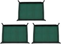 HARFINGTON 3pcs Repotting Mat 39.4" x 59.1" Oxford Cloth Waterproof Plant Repotting Mat Foldable Portable Gardening Potting Tray with Metal Buckle for Indoor Plant Change Soil, Dark Green by HARFINGTON