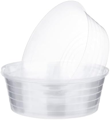 M METERXITY 10-Pack Plastic Plant Saucer, 12 Inch Clear Thin Plant Saucer Drip Tray for Indoor/Outdoor, Planter Liners Nursery Pots by MMETERXITY