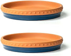 Glazed Terracotta Pot Sets & Saucers Set - Image 3