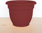 Bloem Ariana Self Watering Planter: 12" - Burnt Red - Durable Resin Pot, for Indoor and Outdoor Use, Self Watering Disk Included, Gardening, 3 Gallon Capacity - Image 3