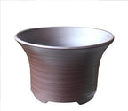 Bonsai Pot Round Striped Pattern Shi-dei (Purple mud) Yokkaichi Banko-Yaki deep Type Ceramic Wildflowers houseplants Agave Baby Bonsai Cactus Miscellaneous Pine and Oak 4.4” Small - Image 4