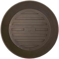 Crescent Garden Universal Round Planter Saucer, Durable Drainage Dish for Plant Pots, Heavy-Duty Plant Dishes Saucer, Outdoor Plant Trays - Old Bronze (15.5 inch Inner, 20 inch Outer Diameter) by CrescentGarden