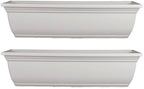The HC Companies Mojave Window Planter Box, 24 Inch, Cottage Stone, 2-Pack by TheHCCompanies