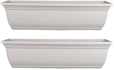 The HC Companies Mojave Window Planter Box, 24 Inch, Cottage Stone, 2-Pack by TheHCCompanies