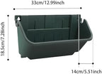 Vertical Wall Planter with 18 Pots, Hanging Garden Plant Flowerpot Holder, Stackable Wall-Mounted Planter, Balcony Planters for Flowers Vegetables Fruits (Dark Green, 18 Pots) - Image 2