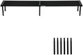 Metal Plant Stand, Rust-proof Aluminum Flower Pot Stand, Heavy Duty Planter Display Shelving for Patio Balcony Garden Living Room Decorative (Black, 47.2 Inch) by Unknown