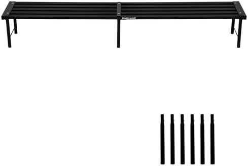 Metal Plant Stand, Rust-proof Aluminum Flower Pot Stand, Heavy Duty Planter Display Shelving for Patio Balcony Garden Living Room Decorative (Black, 47.2 Inch) by Unknown