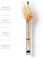 COURONNE CO. Elegant Glass Flower Vases & Test Tube for Plants - 33 in – Clear Vase Decor for Living Room, Indoor Plants & Home Decorations - Image 3