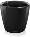 Lechuza 16049 Classico LS 28 Self-Watering Planter, Black High Gloss by LECHUZA