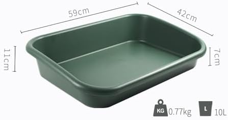 Garden Tidy Tray, Multifunctional One Piece Potting Tray for Seeding, Mixing, Growing and Pot Storage, Succulent and Cactus Soil Potting Mix Tray 23"x16.4"x4.3",Green - Image 6