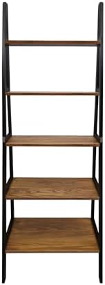 Casual Home 100% Solid Wood 5-Shelf Ladder Bookcase, Standard, 72" H, Two-Tone - Image 6