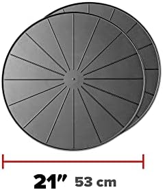 WeatherTech 21" Project Mats/Coasters - Contain Projects and Their Messes (8A21CST2PKBK) - Black (2-Pack) - Image 2