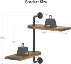 OtGalk 2-Tier Rotating Window Plant Shelf, Wooden Indoor Plant Stand - Image 5