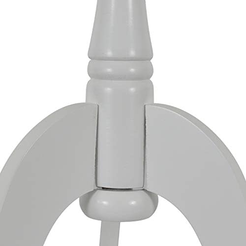 Decor Therapy Simplify Pedestal Accent Table, Satin White 15" x 15" x 24" - Image 4