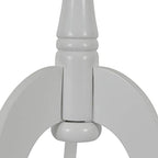 Decor Therapy Simplify Pedestal Accent Table, Satin White 15" x 15" x 24" - Image 4
