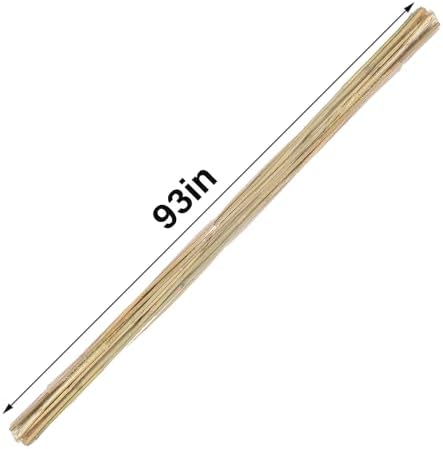 Natural Bamboo Plant Stake (Approx 8ft 10pcs 1") Sturdy Bamboo Poles, Durable Plant Bamboo Stake, Garden Climbing Plant Bracket. - Image 2