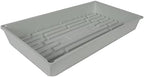 SUNPACK 10" x 20" Mega Plastic Seed Starting Tray, White, 2.5" (Pack of 30) - No Drainage Holes, Ideal for Greenhouses or Indoor Gardening - Made of Thick, Strong Plastic - Image 2