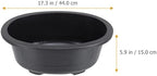 Angoily 2Pcs Bonsai Training Pot 17" Plastic Bonsai Pot with Drainage Hole Oval Planter for Desktop Decoration Nursery Garden Balcony - Image 3