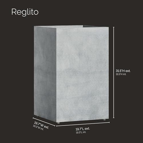 Tall Square Planter for Outdoor Plants, Large Indoor/Outdoor - Image 2