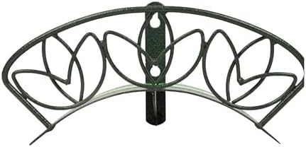 Yard Butler Heavy Duty Wall-Mounted Hose Hanger - Flower Design, Green by YardButler