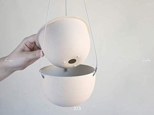 KINTO 29229 201_ Plant Pot 6.9 inches (174 mm) Beige Hanging Planter - Image 7