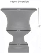 Tusco Products Outdoor Urn, 17-Inch, Espresso - UR01ES - Image 3