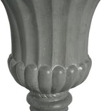 26" Gray Large Urn Planter Outdoor – Tall Pedestal Planters for Outdoor Plants, Durable Magnesium Oxide Garden Urn Flower Pot for Patio, Front Porch, or Indoor Décor - Image 3