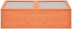 Wooden Garden Portable Greenhouse Sturdy Cold Frame Raised Plants Bed Protection with 2 PC Boards and Openable Top Door Raised Flower Planter Box 39.4"x19.7"x13.4" -AA - Image 2