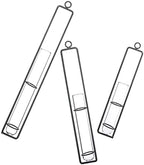 Kisangel Xmas 3pcs Glass Propagation Tubes Wall Hanging Iron Vase by Kisangel